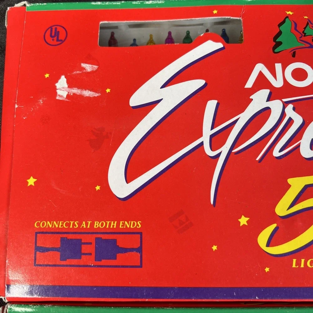 New VTG Set Of 2 - Noma‎ Expressions 50ct End To End Christmas Light Sets